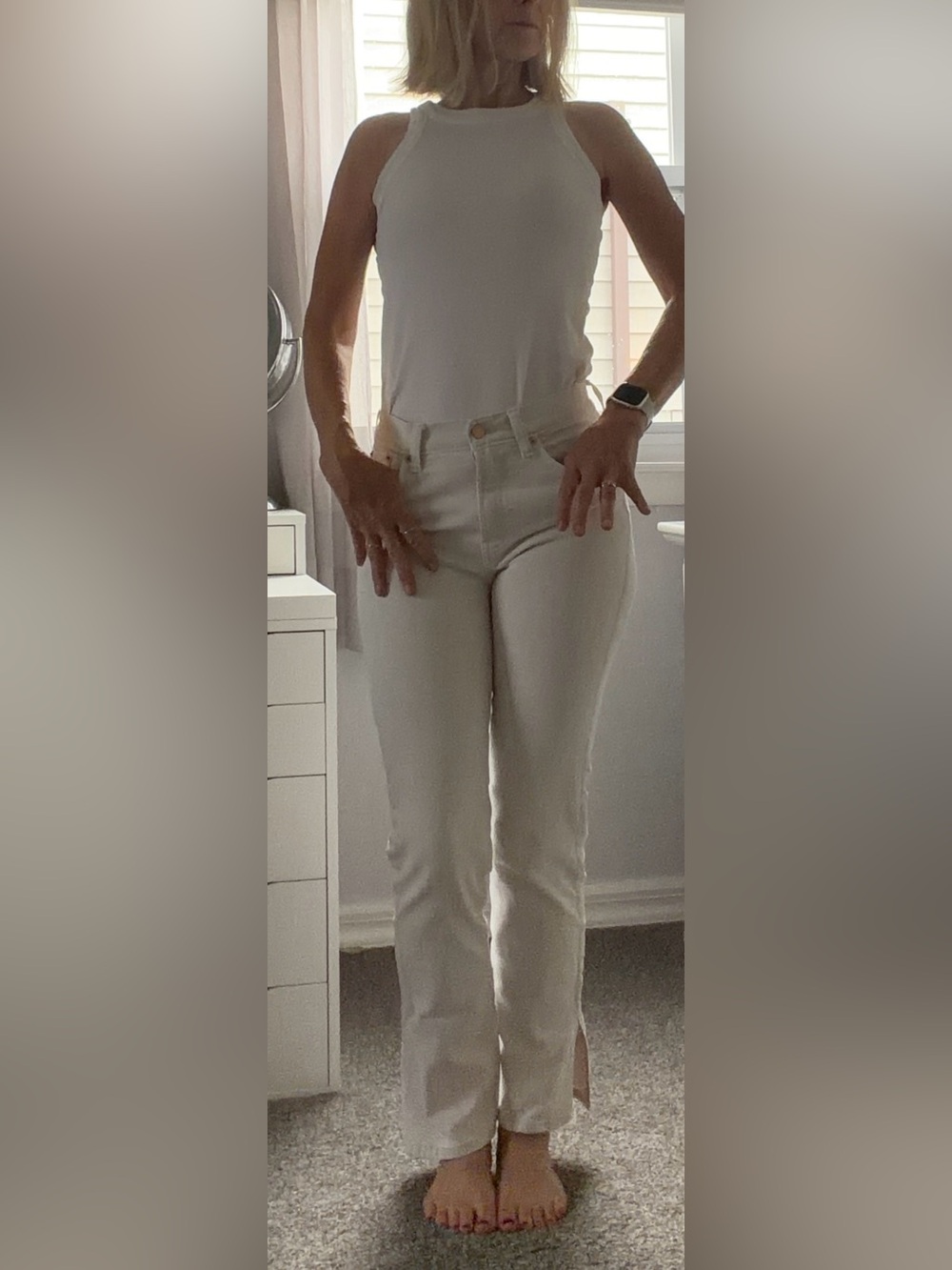Gap Women’s Off-White Flare Jeans Size 25